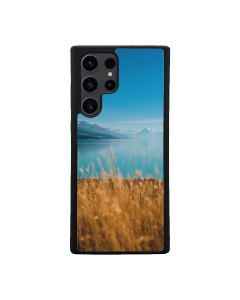 Samsung S24 Ultra Black Case  Printed With Vertical Shot Lake Pukaki Mount Cook
