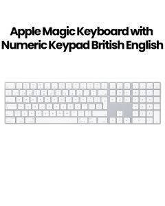 Apple Magic Keyboard with Numeric Keypad - British English - Silver | MXCJ3B/A