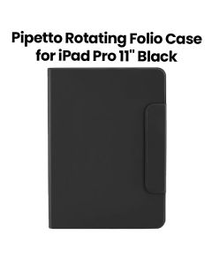 Pipetto Rotating Folio Case for iPad Pro 11" (2022/2021/2020/2018) | Black | P059-49-T