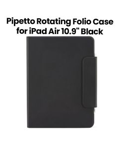 Pipetto Rotating Folio Case for iPad Air 10.9" (2022/2020) | Black | P059-49-Q