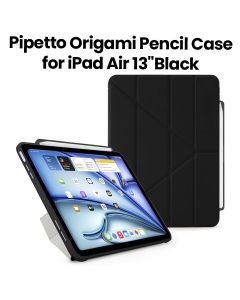 Pipetto Origami #3 Pencil Case for iPad Air 13" (2024) | Black | P053-49-AE