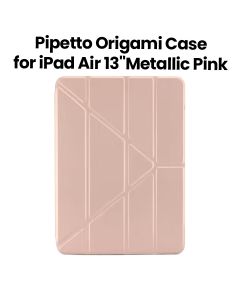 Pipetto Origami #1 Case for iPad Air 13" (2024) | Metallic Pink | P052-126-AE