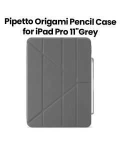 Pipetto Origami #3 Pencil Case for iPad Pro 11" (2024) | Grey | P053-50-AF