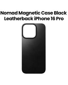 Nomad Magnetic Leatherback for iPhone 16 Pro | Black Horween | NM01364085