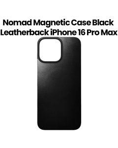 Nomad Magnetic Leatherback for iPhone 16 Pro Max | Black | NM01363385