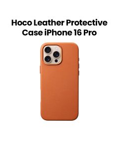 Hoco Leather Protective Case for iPhone 16 Pro | Brown | DG29