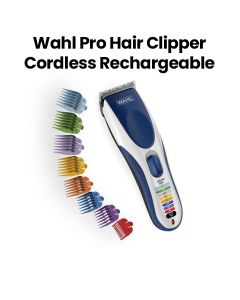 Wahl Pro Hair Clipper Cordless Rechargeable 100-240V | Blue | 9649-1627