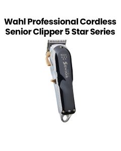 Wahl Professional Cordless Senior Clipper 5 Star Series Adjustable to Zero | Black | 8504-327