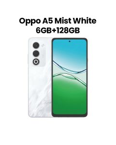 Oppo A5 6GB+128GB Smartphone | Mist White | CPH2727 (MEA)