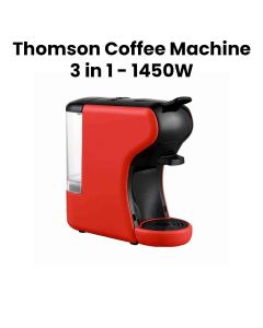 Thomson Coffee Machine 220-240V 50Hz with 4 Adapters | Red | ST-504