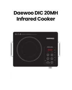 Daewoo Infrared Cooker Stainless Steel Housing 2000W | Black | DIC20MH
