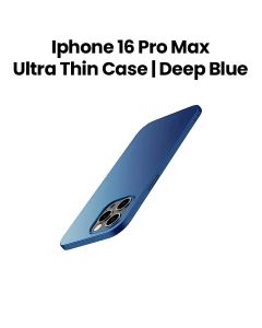 iPhone 16 Pro Max Ultra-Thin PC Matte Case – Deep Blue
