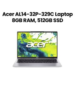 Acer Aspire Lite 14" Laptop Intel 3-N355 8GB RAM 512GB SSD Win 11 Home | Silver | NX.D3KEM.001
