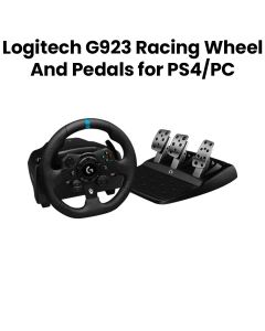 Logitech G923 Racing Wheel and Pedals for PS4/PC | Black | 941-000150