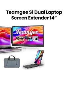 TeamGee S1 14" Laptop Screen Extender FHD 1080p IPS Portable Monitor | Black