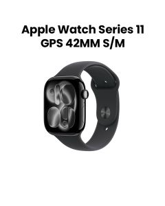 Apple Watch Series 11 GPS 42mm Jet Black Aluminium Case with Black Sport Band S/M | MEQT4AF/A