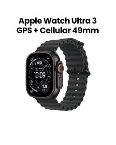 Apple Watch Ultra 3 GPS + Cellular 49mm Black Titanium Case with Black Ocean Band | MF0J4AF/A