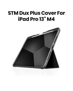 STM Dux Plus iPad Cover for iPad Pro 13" M4 (2024) – Black | STM-222-445LX-01