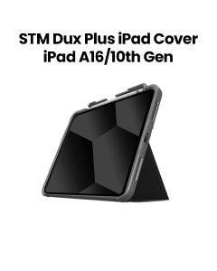 STM Dux Plus iPad Cover for iPad A16 / 10th Gen (2025/2022) – Black | STM-222387KX-01