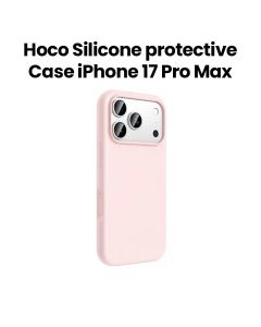 HOCO Silicone Protective Case for iPhone 17 Pro Max – Pink | DG30