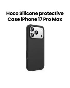 HOCO Silicone Protective Case for iPhone 17 Pro Max – Black | DG30