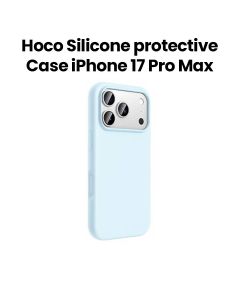HOCO Silicone Protective Case for iPhone 17 Pro Max – Light Blue | DG30