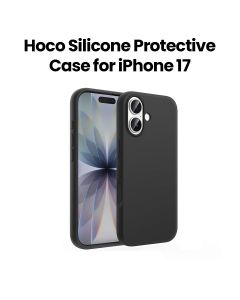 HOCO Silicone Protective Case for iPhone 17 – Black | DG30