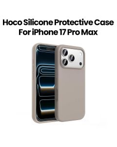 HOCO Silicone Protective Case for iPhone 17 Pro Max – Gray | DG30