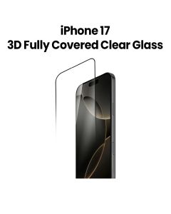 Momax 3D Fully Covered Glass Screen Protector for iPhone 17 6.3-Inch – Clear | PZAP25F1SD