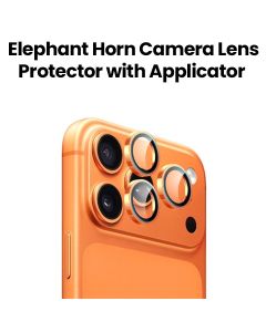 Elephant Horn Camera Lens Protector with Applicator iPhone 17 Pro/Pro Max Orange | EH-CLRTTSG17-OR