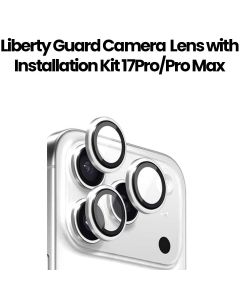 Liberty Guard iPhone 17 Pro/Pro Max Camera Lens with Installation Kit Silver Titanium | LGCLGL17S-SL