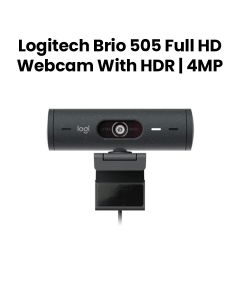 Logitech Brio 505 Full HD Webcam with HDR 4MP Black | 960-001459