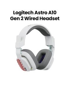Logitech Astro A10 Gen 2 Wired Headset 32mm Dynamic Drivers Flip-to-Mute Mic White | 939-002064