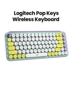 Logitech POP Keys Wireless Keyboard with Customizable Emoji Keys Arabic/English Mint | 920-010817