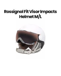 Rossignol Fit Visor Impacts Helmet – White | 17050867-M/L