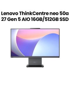 LenovaThinkCentre Neo 50a 27 GEN 5 AIO (Intel Core i7-13620H, 16GB, 512GB SSD, 27" FHD, No OS) Black |12SA000YGR