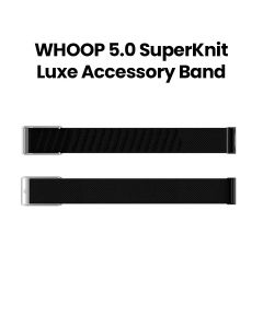 WHOOP MG SuperKnit Luxe Accessory Band – Obsidian/Titanium | 955-11-000-036-026