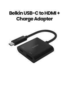 Belkin USB-C to HDMI + Charge Adapter | Black | AVC002BTBK