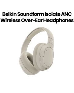 Belkin Soundform Isolate ANC Wireless Over-Ear Headphones | Sand | AUD008HQSA