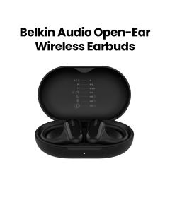 Belkin Soundform ClearFit Audio Open-Ear Wireless Earbuds | Black | AUC013CTBK