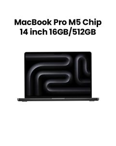 Apple 14" MacBook Pro with Apple M5 Chip, 10-Core CPU & 10-Core GPU, 16GB RAM, 512GB SSD | Space Black | MDE04ZS/A