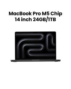 Apple 14" MacBook Pro with Apple M5 Chip, 10-Core CPU & 10-Core GPU, 24GB RAM, 1TB SSD | Space Black | MDE34ZS/A
