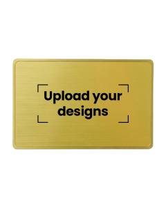 Customized Printed Border Metal NFC Business Card | Gold