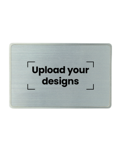 Customized Printed Border Metal NFC Business Card | Silver