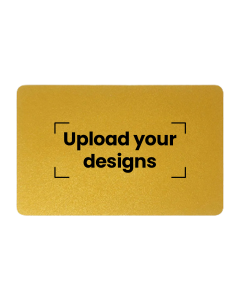 Customized Printed Metal NFC Business Card | Gold