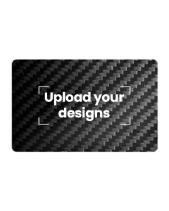 Customized Printed PVC NFC Business Card | Carbon Fiber Texture