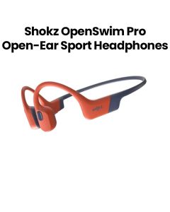 Shokz OpenSwim Pro Bone-Conduction Open-Ear Sport Headphones – Red | S710-ST-RD