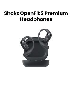Shokz OpenFit 2 Premium Bone-Conduction Headphones – Black | T920-ST-BK