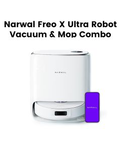 Narwal Freo X Ultra Robot Vacuum & Mop 8200Pa Auto Wash, Dry & Self-Empty Station – White |NRL-RC-FREO-XULTRA