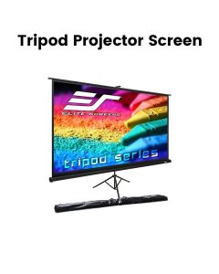 100-Inch Tripod Projector Screen, White 